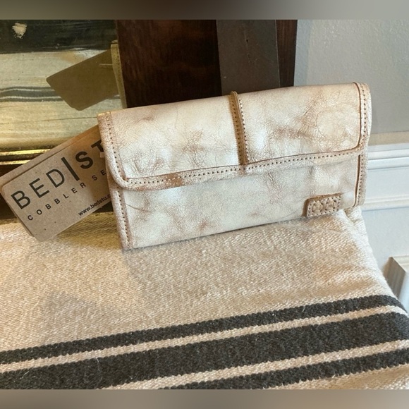 NWT Bed Stu Leather Canton Wallet Clutch Nectar Lux MSRP $169 - Picture 3 of 15